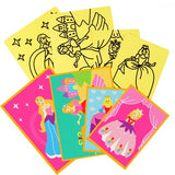 Set Planse de Colorat cu Nisip Princess