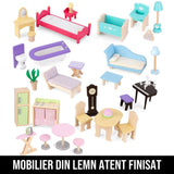 Casuta pentru Papusi din Lemn cu Mobilier Sweet Little Home