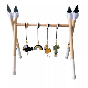 Centru de Activitati din Lemn pentru Bebelusi BabyMagic