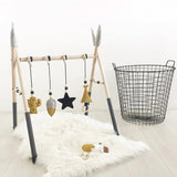 Centru de Activitati din Lemn pentru Bebelusi BabyMagic
