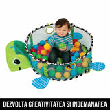 Centru de Activitati si Piscina cu Bile 3 in 1 pentru Bebelusi Endless Fun