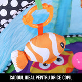 Centru de Activitati si Piscina cu Bile 3 in 1 pentru Bebelusi Endless Fun