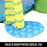 Centru de Activitati si Piscina cu Bile 3 in 1 pentru Bebelusi Endless Fun
