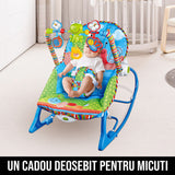 Fotoliu Balansoar 2 in 1 cu Vibratii si Muzica MyLittleWorld