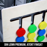 Joc Educativ de Potrivire Culori si Fructe din Lemn ThinkFast
