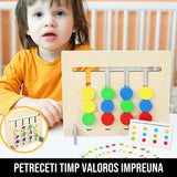 Joc Educativ de Potrivire Culori si Fructe din Lemn ThinkFast