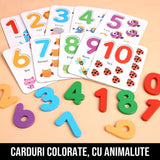 Joc Matematic cu Cifre, Betisoare si Cartonase Reutilizabile EasyLearn
