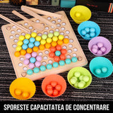 Joc de Indemanare cu Bile din Lemn Rainbow Fun
