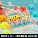 Joc de Indemanare cu Bile din Lemn Rainbow Fun