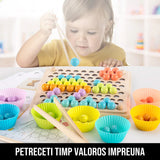 Joc de Indemanare cu Bile din Lemn Rainbow Fun