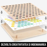 Joc de Indemanare cu Bile din Lemn Rainbow Fun