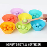 Joc de Indemanare cu Bile din Lemn Rainbow Fun