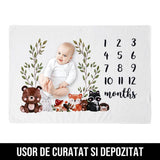 Paturica Milestone pentru Fotografii Bebelusi