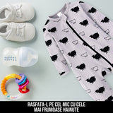 Pijama tip Salopeta pentru Copii - Model Little Lamb