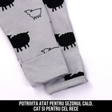 Pijama tip Salopeta pentru Copii - Model Little Lamb