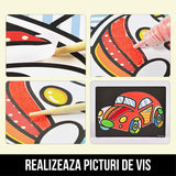 Set Planse de Colorat cu Nisip Princess