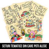 Set Planse de Colorat cu Nisip Princess