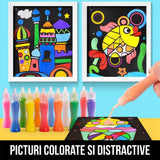 Set Planse de Colorat cu Nisip Princess