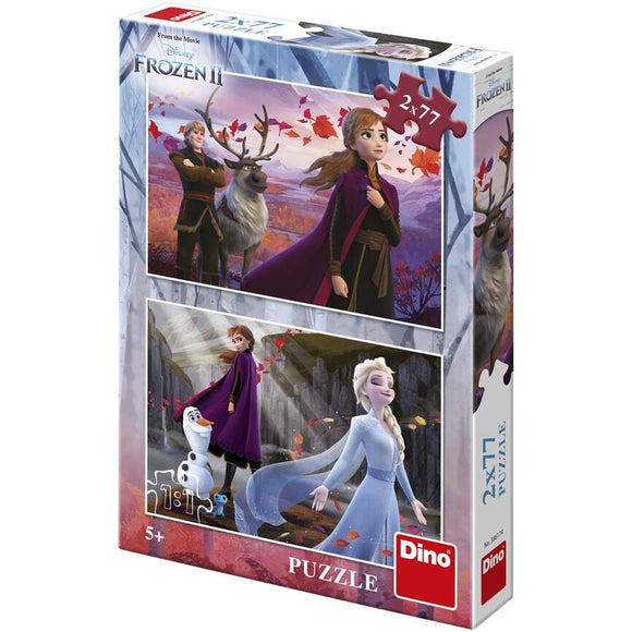 Puzzle 2 In 1 - Personaje Din Frozen (II) (77 Piese)