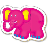 Set Puzzle cu Animale Din Jungla (2 piese)