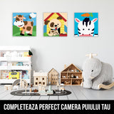 Panda Simpatic - Set Pictura pe Numere pentru Copii