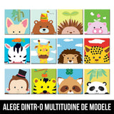 Zebra Curioasa - Set Pictura pe Numere pentru Copii