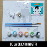 Panda Simpatic - Set Pictura pe Numere pentru Copii